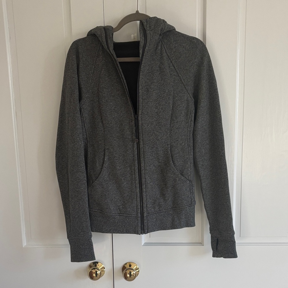 lululemon athletica Charcoal Zip-Up Hoodie